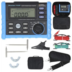 Miernik rezystancji uziemienia tester cyfrowy LCD ze świadectwem wzorcowania FORSCHER FS907
