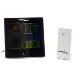 Stacja pogodowa Green Blue GB521B DCF - z czujnikiem zewnętrznym
