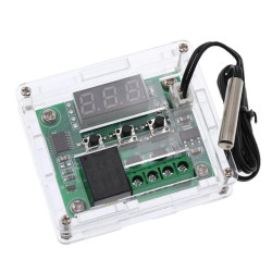 W1209 Digital Thermostat 12V with Temperature Sensor -50°C/+110°C + Acrylic Housing