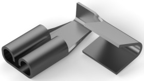 Uninsulated flat plug sleeve, 2.8 x 0.51 mm, 0.32 to 1.31 mm², AWG 22 to 16, brass, tin-plated, 62321-1