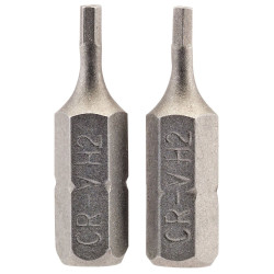 Draper 63945 2mm 1/4&quot; Hex Hexagonal Insert Bit 25mm Long x 2