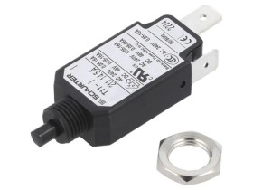 T11-211-14.5A Wyłącznik nadprądowy Iznam: 14,5A Uznam: 240VAC 48VDC SPST Bieguny: 1