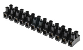 Listwa zaciskowa 12-żyłowe RS PRO rozmiar żyły 6 mm² Śruba POLIPROPYLEN