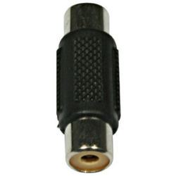 Łącznik RCA gniazdo / gniazdo plastik nikiel RoHS 0003