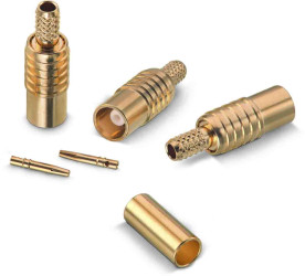 Złącze koncentryczne Montaż na kablu Żeński 50Ω typ złącza Złącze MCX 6GHz Połączenie zagniatane typ kabla RG174,