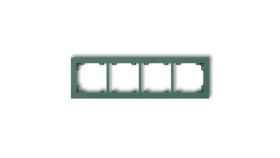 Deco Ramka Poczwórna Deco Pastel Matt Szmaragdowy 51Dr-4