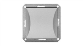 Opal Wyłącznik Łącznik Pojedynczy Do Ramki Srebrny Wp-1/M Op Sr