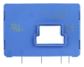 Przekładnik prądowy prąd wej 300A LEM prad wyj 100 mA rms otwór 13 x 11mm Pętla zamknięta