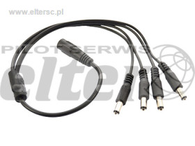 Rozdzielacz wtyku zasilacza 2,1/5,5mm x4