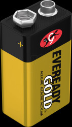 E300705601 Eveready Gold (Energizer), 9-V block