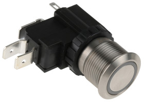 Nasadka przełącznika Chwilowy SPDT średnica wycięcia 19.1mm, montaż panelowy RS PRO