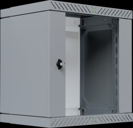 WGX-1206GR.G1 19" wall-mounted housing, 12U, depth 400 - 600 mm, Flat Pack
