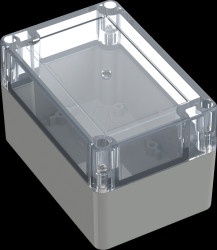 6U07120808437 Industrial housing, 120 x 80 x 75.2mm, IP65, light gray