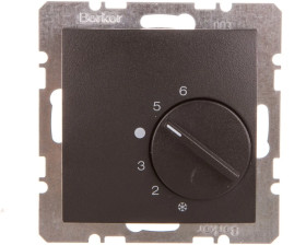 B.1/B.3/B.7 Glas Regulator temperatury pomieszczenia z zestykiem zmiennym i elementem centralnym antracyt 20261606