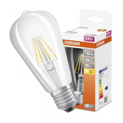Żarówka LED E27 ST64 6,5W = 60W 806lm 2700K Ciepła 300 Filament OSRAM