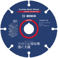Bosch 2608901189 EXPERT Multi Wheel 125mm Efficient Carbide Cutting Disc