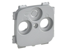 VALENA ALLURE Plakietka aluminium gniazda TV-RD-SAT 30 mm 754807 LEGRAND