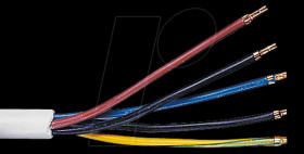 Cooker connection cable, 5 x 2.5 mm², 2-m coil