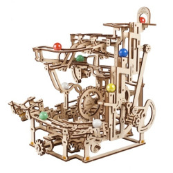 Marble Run - wciągnik poziomowy - model mechaniczny do składania - fornir - 315 elementów - Ugearsmodels