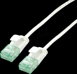 21453466 Patchkabel Cat.6a (Class EA) UTP, Slim, weiß, 3 m