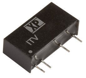 Przetwornica DC-DC, 1W, Uwe 10,8 → 13,2 V DC, Uwy ±15V dc, Iwy ±33.3mA, XP Power