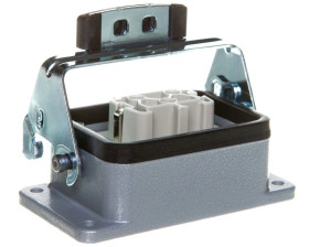 Zestaw kompletny 6+PE stykowy żeński /obudowa wtyczki + wkład/ KIT H-BE 6 BS AG 75009637