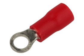 Końcówka; M3,5; 0,5÷1,5mm2; oczkowa; izolowany; 01103-RVS1.25-3.5; czerwony; proste; na przewód; cynowane; zaciskany