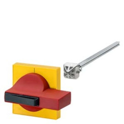 Napęd drzwiowy czerwono-żółty do rozłączników 3KL52, 3KM52, 3KL53, 3KM53, 3KA z wałkiem 8x8 mm 8UC7222-3BB20