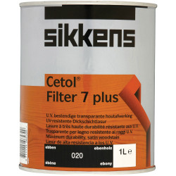 Sikkens 5085917 Cetol Filter 7 Plus Translucent Woodstain Ebony 1 litre