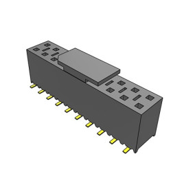 Gniazdo PCB 20 -pinowe 2 -rzędowe raster: 2.54mm Gniazdo do montażu powierzchniowego na płytce drukowanej Pionowy SMD