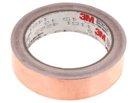 FE-5100-5282-5 Taśma: elektroprzewodząca W: 25mm L: 16,5m Thk: 66um miedź UL510