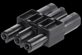 99.452.9910.0 Intermediate coupling, 3-pin, black, lockable