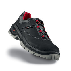 Shoe Black Red Metal Free Light Weight S