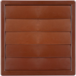 Kratka z żaluzją 170x170 fi.120 brąz 02-306