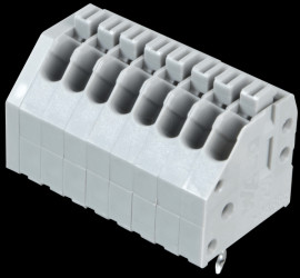 250-408 Terminal strip with operating push buttons, RM 2.5 mm, 4A, 8-pin