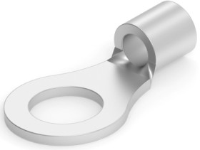 Uninsulated ring cable lug, 1.0-2.5 mm², AWG 17 to 13, 5.2 mm, M3, metal, 130106