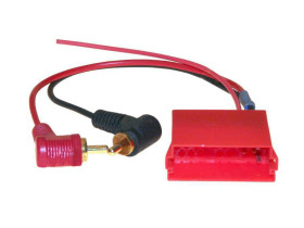 Złącze samochodowe AUX gniazdo mini ISO do Audi VW Skoda 2x cinch...