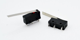 Mikroprzełącznik krańcowy z dźwignią, styk NO-NC wspólny pin