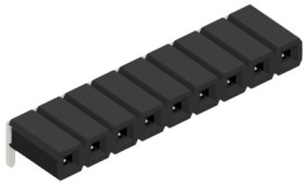 Socket header, 9 pole, pitch 2.54 mm, angled, BLLP39Z