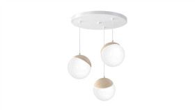 Lampa Wisząca Sfera Wood 3Xe14 Mlp5425 Milagro