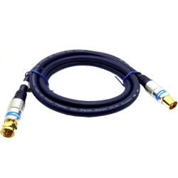 VITALCO AK60 Kabel antenowy SAT TV F (wtyk) / IEC (wtyk) 1m
