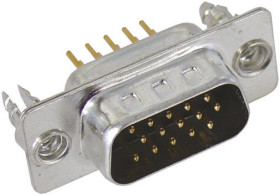 Złącze D-Sub 26-pinowe Męski Proste Przewlekany raster 2.29mm Złoto