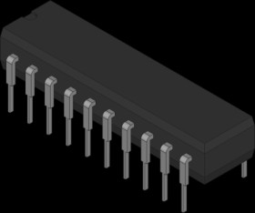 8-bit identity comparator, PDIP-20, Texas Instruments SN74ALS520N
