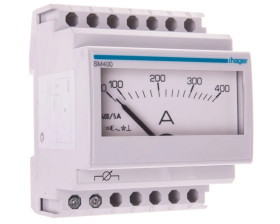 Amperomierz analogowy talblicowy 0-400A klasa 1,5 70x85mm SM400