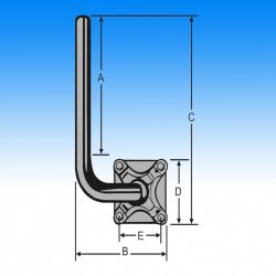 Kathrein Wandhalter - Stahl feuerverzinkt ZAS 60