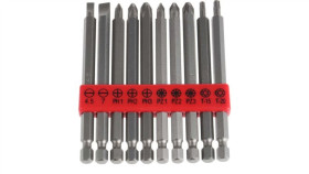 Zestaw Końcówek, Materiał Stal Chromowo-Molibdenowo-Wanadowa, Ph1, Ph2, Ph3,...