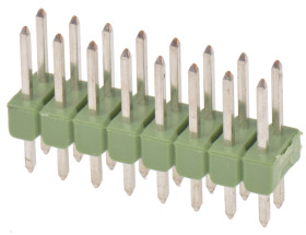 Złącze szpilkowe 16-pinowe AMPMODU MOD II raster: 2.54 mm Prosty 2-rzędowe TE Connectivity Otwór przelotowy750 V Bez