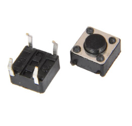 10 pcs TACT Switch Microswitch 6x6mm h=4.3mm 4-pin