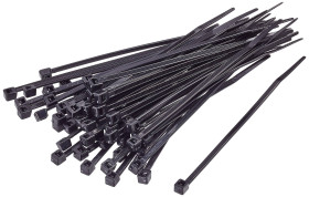 TRU COMPONENTS TC-BT-180-4.6-UVB Opaska kablowa 180 mm 4.6 mm czarny Stabilność UV 100 szt.