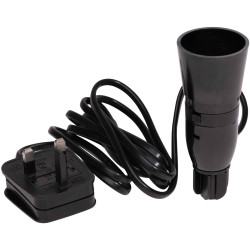 Dencon 5051NB Bottle B22 Lamp Adaptor with Flex &amp; Plug